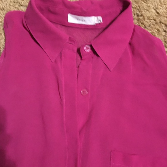 Lush Cold Shoulder Top Hot Pink Small - Picture 6 of 7